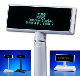 Promag DSP845 - 20 x 4 VFD Customer Pole Display - Up to 20 x 4 characters (4 lines) 
