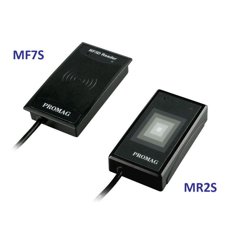 1-Wire 13.56MHz MIFARE® UID Readers - MR2S/MF7S - MIFARE compatible card reader. 1-Wire interface.